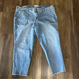 TORRID boyfriend crop women's plus size 22 denim jeans